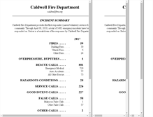 Tablet Screenshot of caldwellfire.org